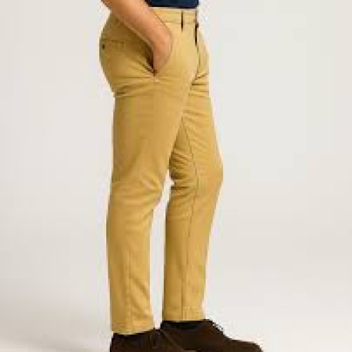 Slim Fit Yellow Chino Formal Casual Pant