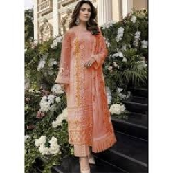 Women's Georgette Dress 4 Pcs Set Casual Elegant Style Fashionable Clothing