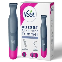 Veet Expert All-in-One Women's Trimmer Full Body, Bikini, Face &amp; Eyebrow Grooming Trimmer Electric Shaver